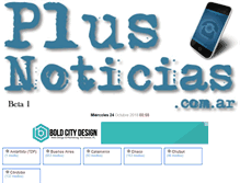 Tablet Screenshot of plusnoticias.com.ar